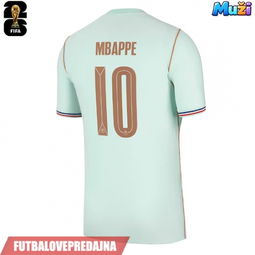 Lacne Muži Futbalové dres Francúzsko Kylian Mbappe #10 MS 2026 Krátky Rukáv - Preč